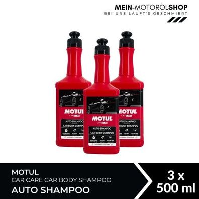 Motul Car Care Car Body Shampoo Auto Shampoo 3x500 ML