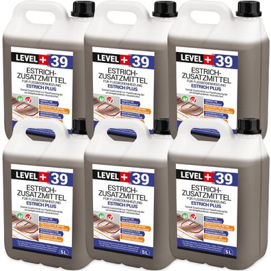 Estrichzusatzmittel 30L Fussbodenheizung Heizestrich - Zementestrich Profi L+39
