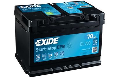 EXIDE Starterbatterie "EFB" 3DX Gitter T "EL700"