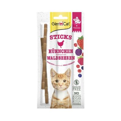 GimCat Sticks Huhn & Waldbeeren 48 x 3 Stk