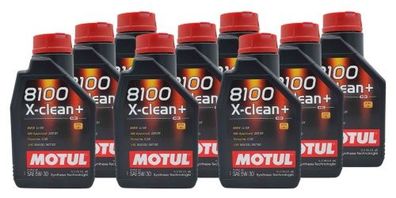 Motul 8100 X-clean+ 5W-30 9x1 Liter