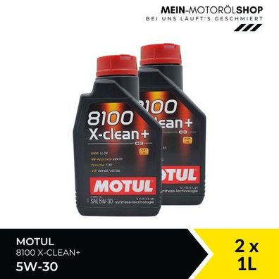 Motul 8100 X-clean+ 5W-30 2x1 Liter