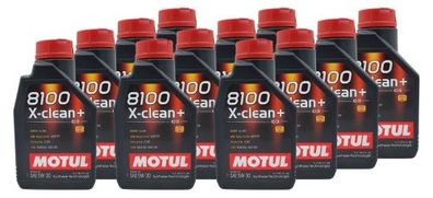 Motul 8100 X-clean+ 5W-30 12x1 Liter