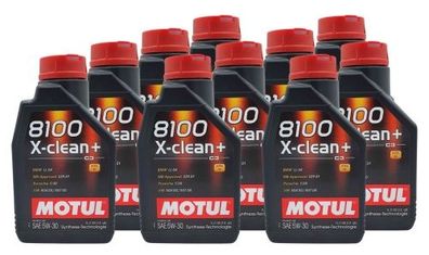 Motul 8100 X-clean+ 5W-30 10x1 Liter