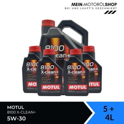 Motul 8100 X-clean+ 5W-30 5 + 4 Liter