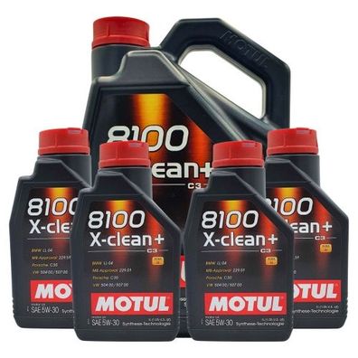 Motul 8100 X-clean+ 5W-30 5 + 4 Liter