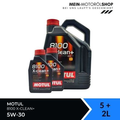 Motul 8100 X-clean+ 5W-30 5 + 2 Liter