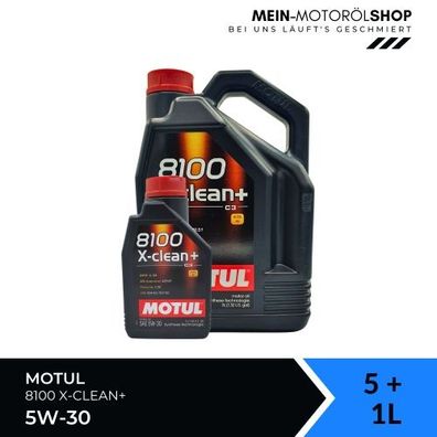 Motul 8100 X-clean+ 5W-30 5 + 1 Liter