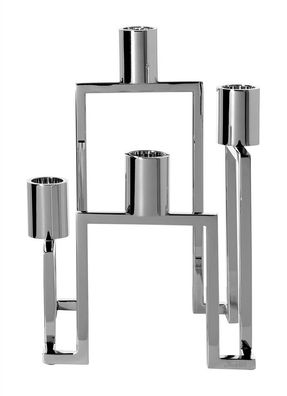 Fink GRANT, Leuchter, 4-flammig, vernickelt, glänzend, silberfarben, L. 21 cm, B