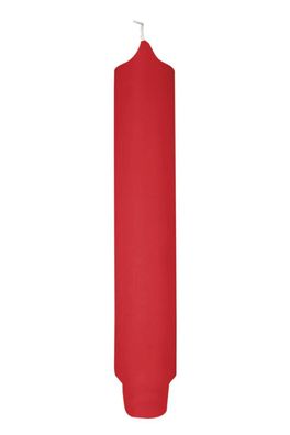 Fink CANDLE, getauchte Stabkerze, Paraffin, hellrot, L. 30 cm, B. 30 cm, H. 25