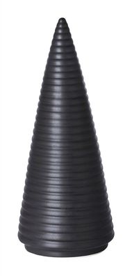 Fink ANOUK, Dekobaum, Porzellan, Linienstruktur, schwarz, L. 11 cm, B. 11 cm, H