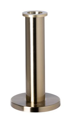 Fink STRATO, Leuchter, Eisen, glatt, goldfarben, L. 10 cm, B. 10 cm, H. 18 cm