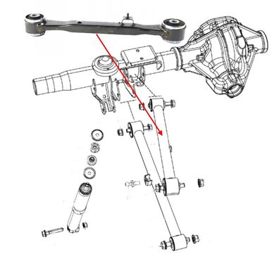 Längslenker hinten oben RAM 1500 Bj:2019+ (Gen.5)