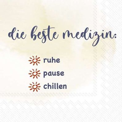 Lunch-Servietten Beste Medizin