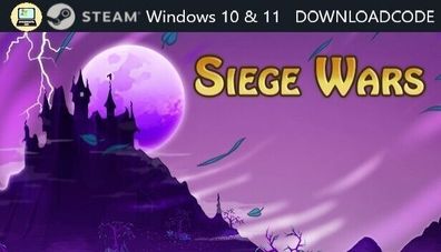 NEU PC Computer Spiel Siege Wars für Windows 10 11 STEAM Download Code Game Key