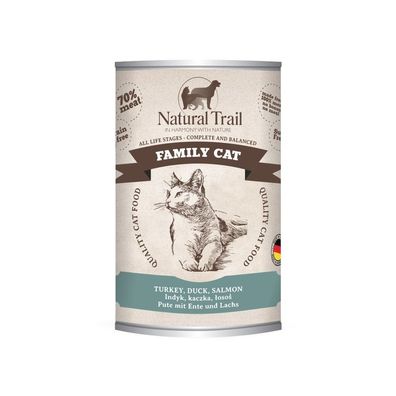 Natural Trail Cat 400g Family Turkey, Duck, Salmon dose