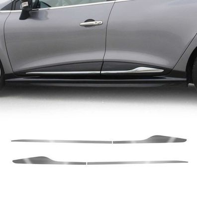 Seitenleiste Türleiste Schutzleiste für Renault Clio 4 2012-2019 Chrom Edelstahl