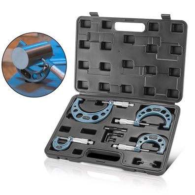 Stahlwerk Bügelmessschraube 4er Set Messbereich 0-25, 25-50, 50-75, 75-100 mm