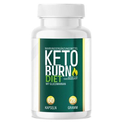 KETO BURN DIET® V2 | Stoffwechsel Kapseln - Glucomannan - Unterstützung beim Abnehmen