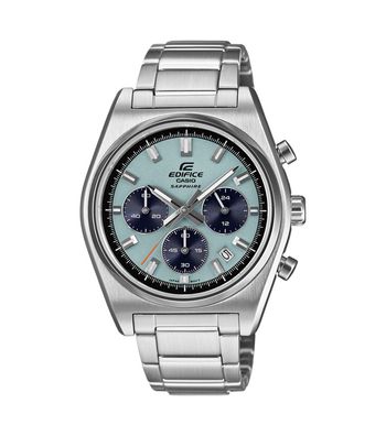 Casio Chronograph Unisex Uhr EFB-730D-2BVUEF Edelstahl, Türkis