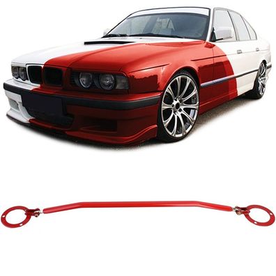 Alu Domstrebe Rot vorne verstellbar passend für 5er BMW E34 520i 525i 89-96