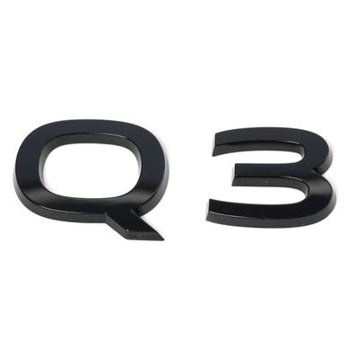 Original Audi Q3 Schriftzug Aufkleber Modellbezeichnung Emblem schwarz 83H8537405FQ