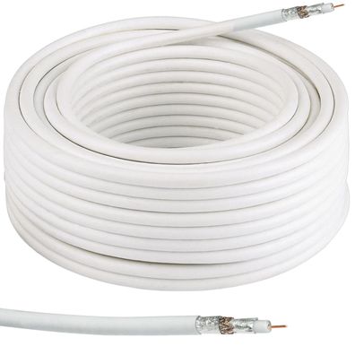 Thomson SAT Installation Koaxial-Kabel 50m 100dB TV Antennen-Kabel Digital Koax