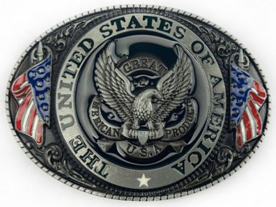 Gürtelschnalle Amerika Adler US Wappen Gürtelschließe Wechselschnalle Buckle