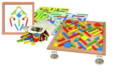 Labyrinth auf Federn magnetisch ca. 35 x 35 cm