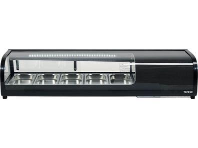 Kühlvitrine 5x1/3 GN, Temperaturbereich -0 + 12 ?C, 190W, 52L