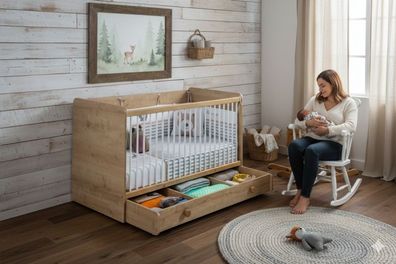 Cilek MOCHA Babybett, 70x140 cm inkl. Bettkasten