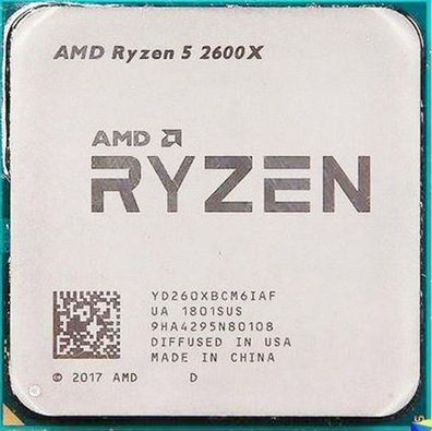 AMD Ryzen 5 2600X AM4 CPU 6-Core 3.60 GHz bis 4.25 GHz Boost 95W TDP