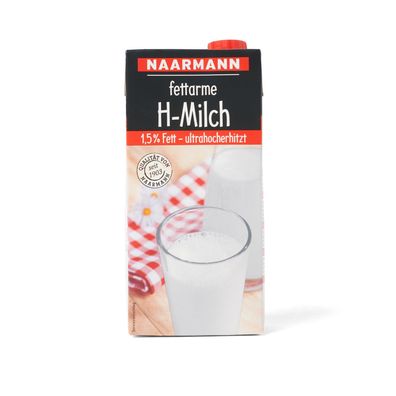 Naarmann H-Milch 1,5% Fett 1L - Ein-Dreh-Verschluss
