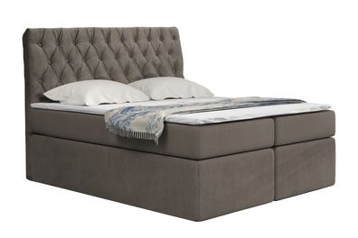 Boxspringbett T58F , mit zwei Bettkasten , Topper, Farbe und Große wählbar