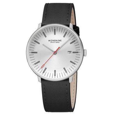 Mondaine Armbanduhr MLE.41210. LBV Doppio Saphirglas, 41mm, Veganes Traubenleder