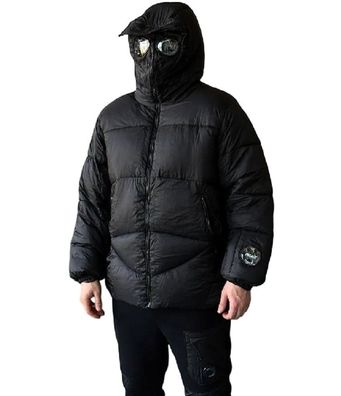 CP Company Daunenjacke Herren Winterjacke Kapuzenjacke Brillen Design Warm Streetwear