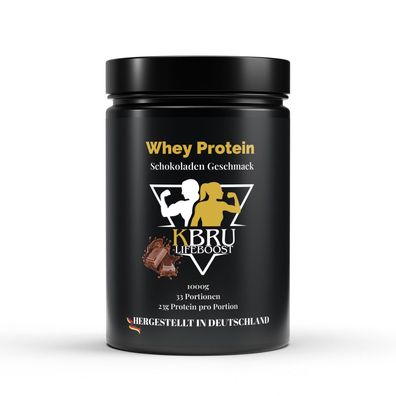 KBru Lifeboost Premium Whey Protein Schokolade -1.000g (Deutsches Produkt)
