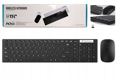 Drahtloses Keyboard UND MOUSE KIT Quiet USB Zenwire GKM608