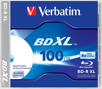 Verbatim BD-R XL 100GB/2-4x Jewelcase (1 Disc)