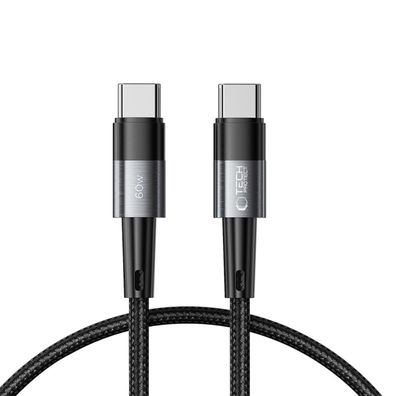 Tech-Protect UltraBoost USB-C / USB-C PD-Kabel 60 W 3 A 0,25 m Grau