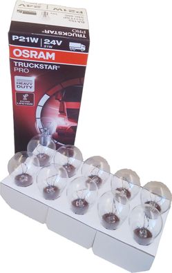 P21W 24V BA15s Truckstar PRO LKW BUS Heavy Duty 7511TSP 10er