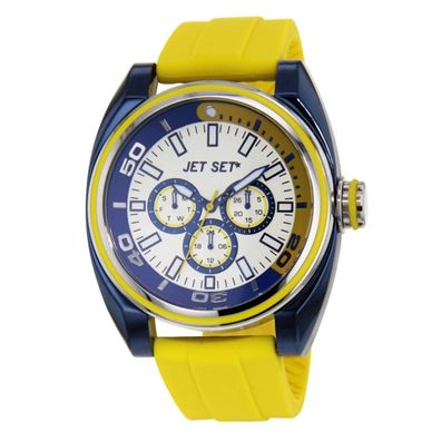 JETSET Herrenuhr Chronograph J774BL-639 gelb-blau