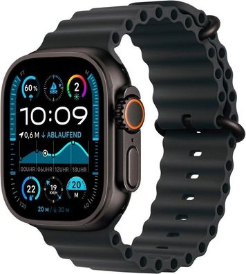 Apple Watch Ultra 2 Titan Oceanband Schwarz Black NEU OVP - Differenzbesteuert