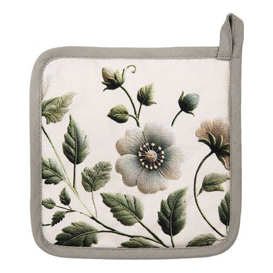 Clayre & Eef Topflappen 20x20 cm Beige Baumwolle (Gr. 20x20 cm)