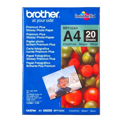 Brother Fotopapier A4 20 Blatt (bis 6000 dpi) 260g/m²