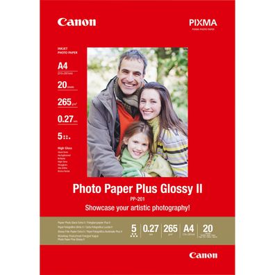 Canon Fotoglanzpapier Plus PP-201 (20 Blatt - 210x 297mm)