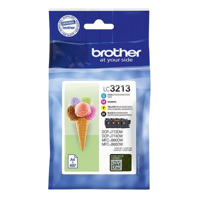Brother Tintenpatronen LC-3213 Multipack (je 1x BK/M/C/Y)