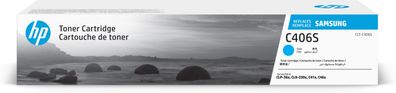 HP Samsung Toner CLT-C406S cyan (ca. 1000 Seiten) Polymertoner
