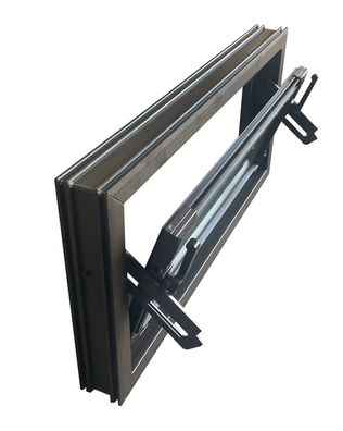 Kellerfenster braun 80 x 40 cm Einfachverglasung
