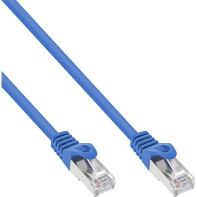 InLine® Patchkabel, SF/UTP, Cat.5e, blau, 10m, blau